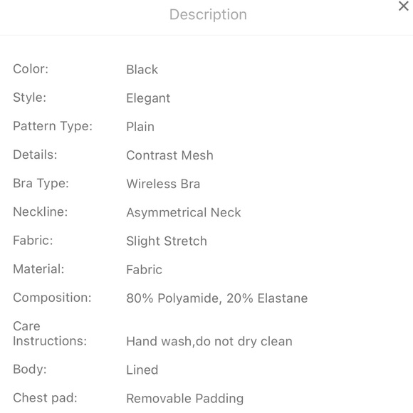 SHEIN Plain Contrast Mesh One Shoulder One Piece Swimsuit - Picture 3 of 7